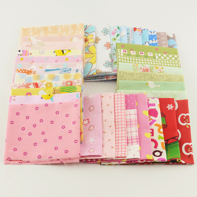 2016 New 30 pieces 10cmx10cm cotton fabrics Twill charm packs patchwork fabrics quilting stash no repeat design tissue cloth