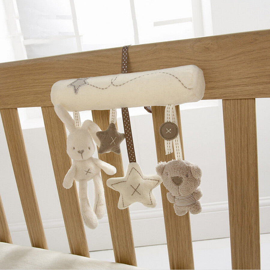 Infants cradle hanging toy Rattle toy baby toy baby rabbit musical soft plush