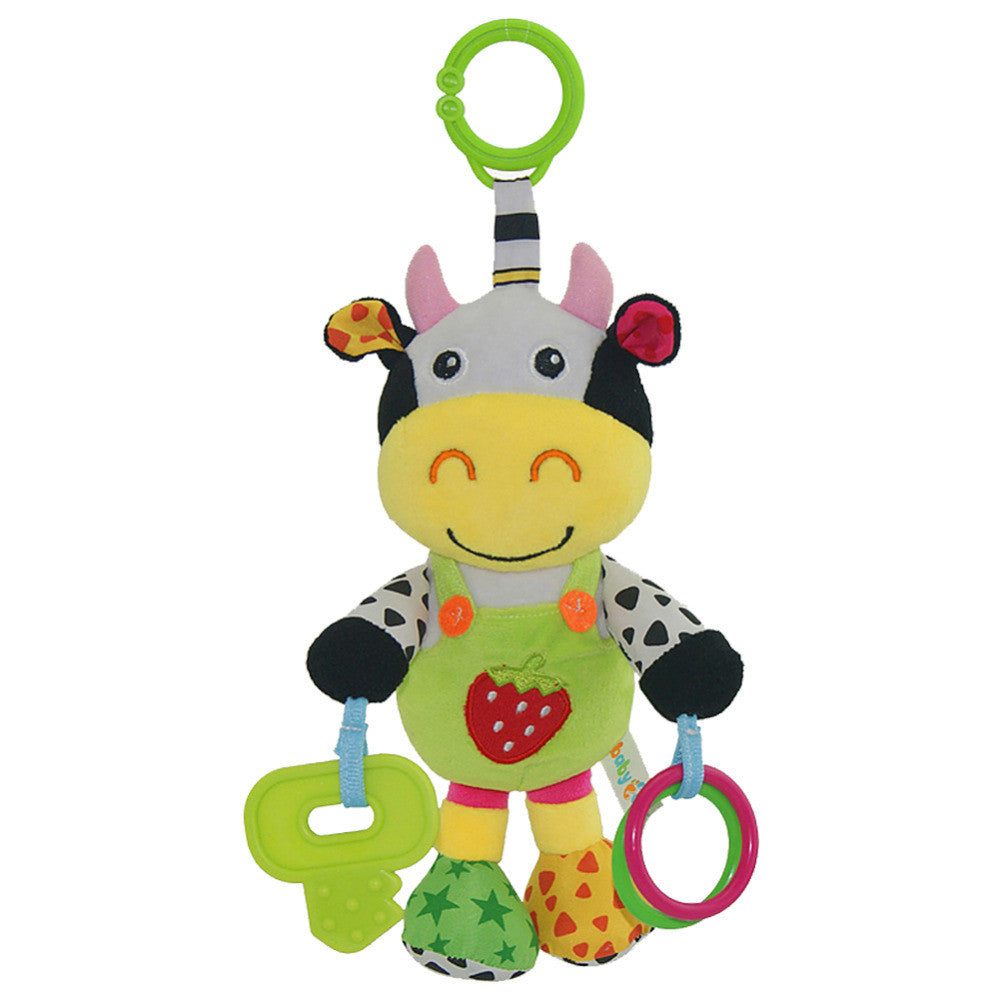 Hot Sale New Infant Toys Mobile Baby Plush Toy Bed Anmial Rattles Bell Toy Stroller for Newborn