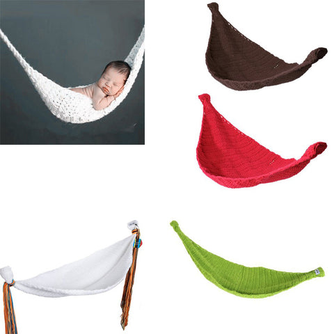 New Arrival Crochet Baby Hammock Photography Props Knitted Newborn Infant Costume Toddler Photo Props High Quality