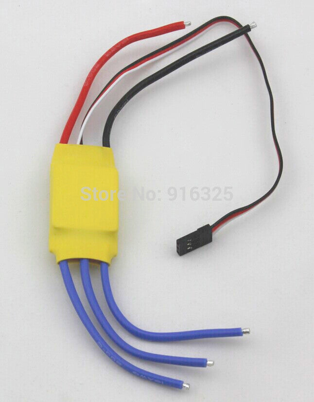 30A Brushless Motor Speed Controller RC BEC ESC T-rex 450 V2 Helicopter Boat