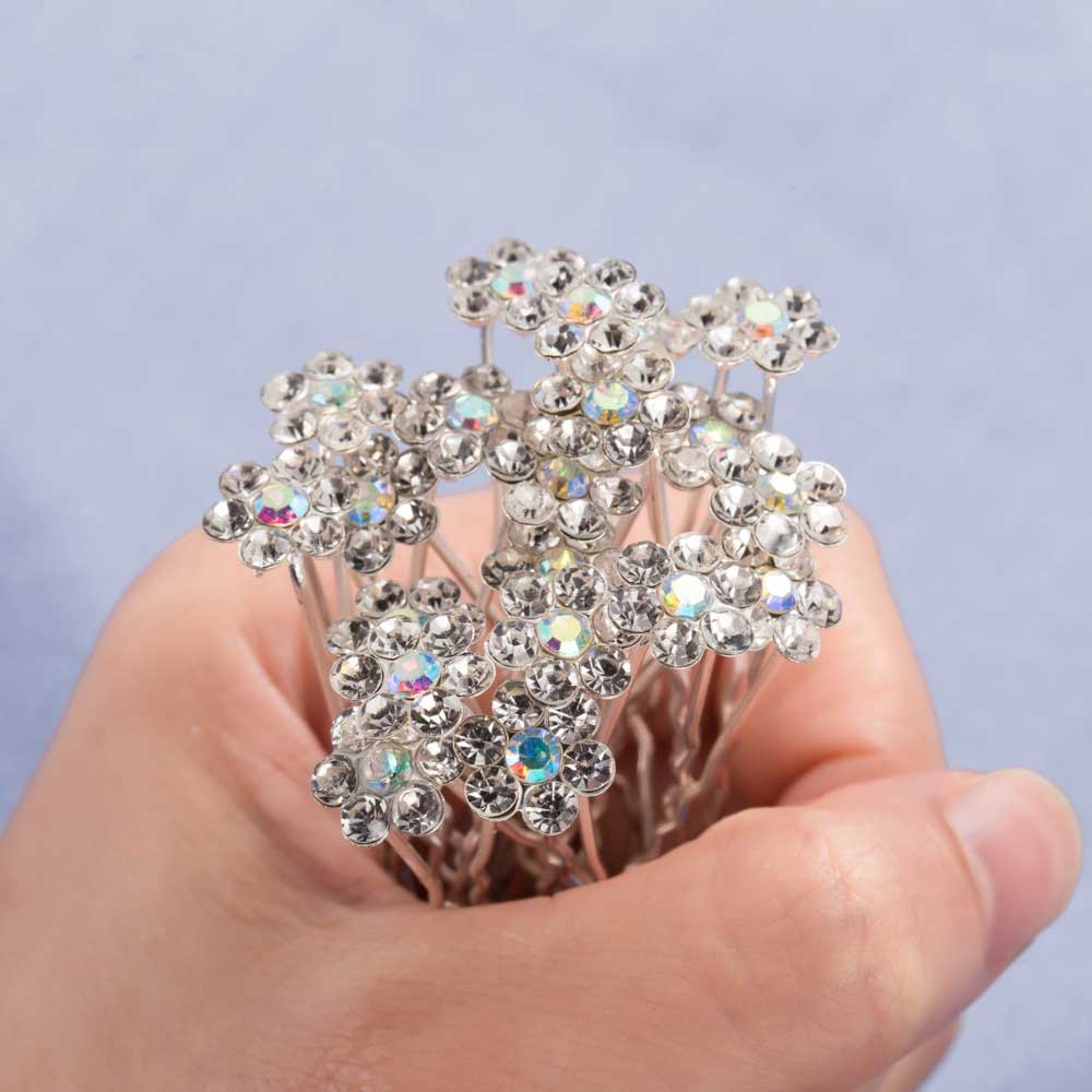 20 Pcs /set Fashion Wedding Bride Hair Pins Headwear Shiny Hair Pins Headwear Bridesmaid Hair wear Jewelry Hair Accessories