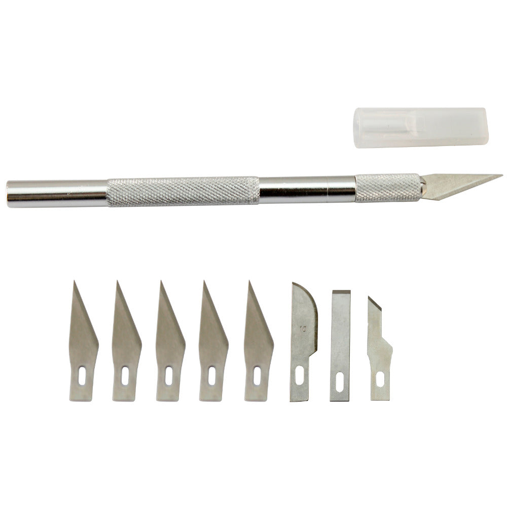 9 Blades Wood Carving Tools Fruit Food Craft Sculpture Engraving Knife Scalpel DIY Cutting Tool PCB Repair