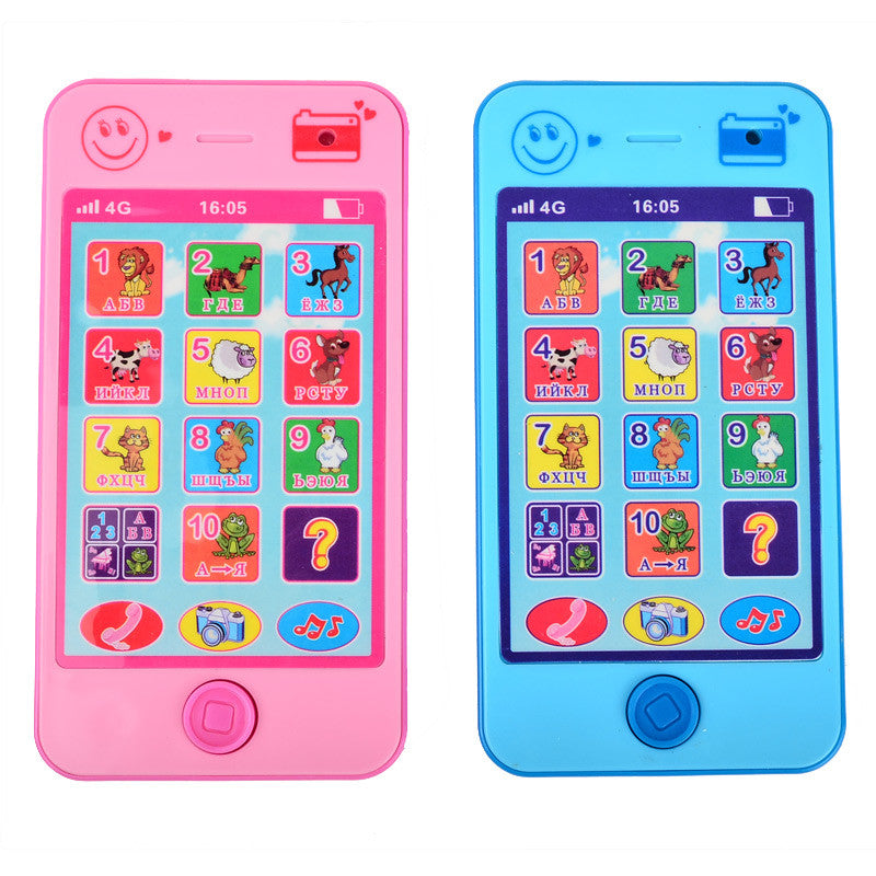 BOHS Free shipping Kids Russian Baby Language ABC Alphabet Music Math ,Early Learning & Education Machines Mobile Phone Toy