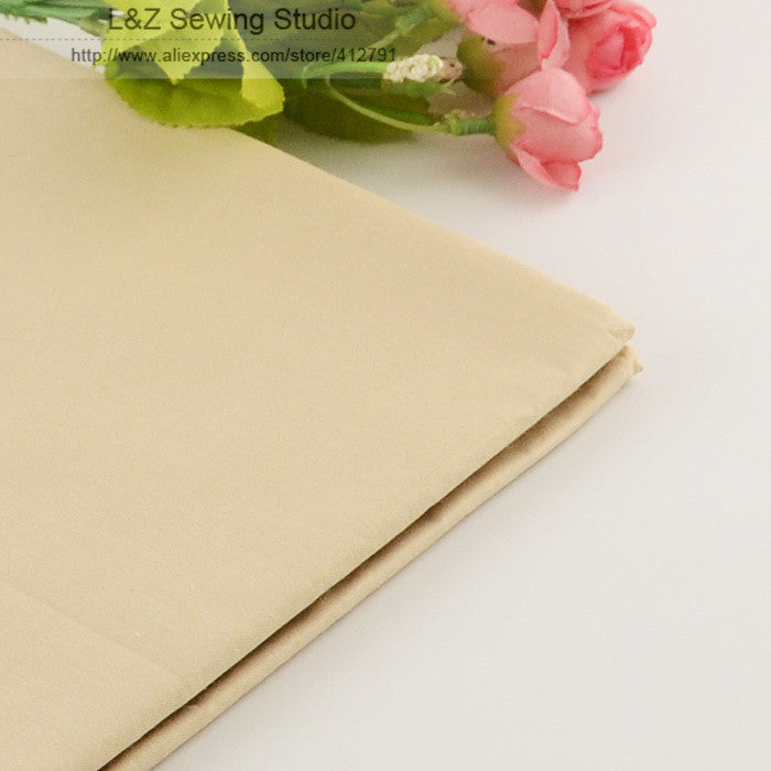50cmx160cm/piece Light Khaki cotton Fabric for Tilda Doll Twill Cloth Patchwork Quilting bedding home textile Reactive Dyeing
