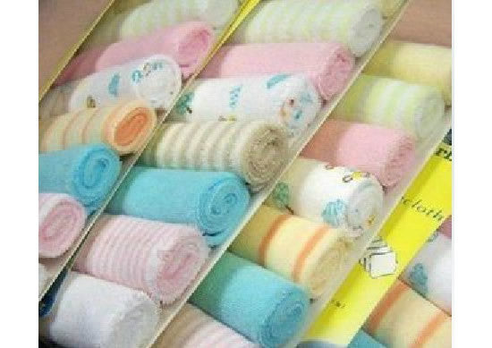 8 PCS/LOTS Baby Kids Newborn Velvet Infant Boy Girl Bath Towel Burp Cloth Washcloth Wipe Bath Shower Hot Products Baby Care