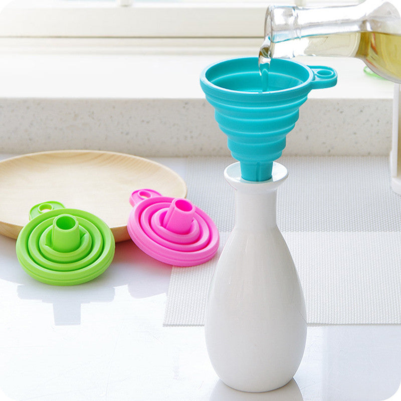 Silicone Oil Funnel Foldable colander strainer Utensils Home Kitchen Gadgets Dining bar Cooking Spices Tool Accessories Supplies
