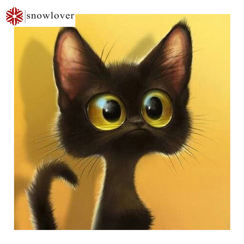 100% DIY 5D Diamond Mosaic Cartoon Cats Handmade Diamond Painting Cross Stitch Kits Diamond Embroidery Patterns Rhinestones Arts
