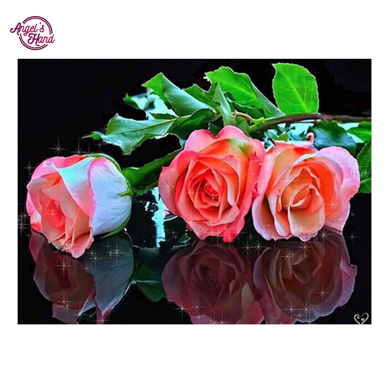 Diamond embroidery flower 5D diamond cross stitch crystal full diamond sets unfinish decorative Diy Diamond painting rose