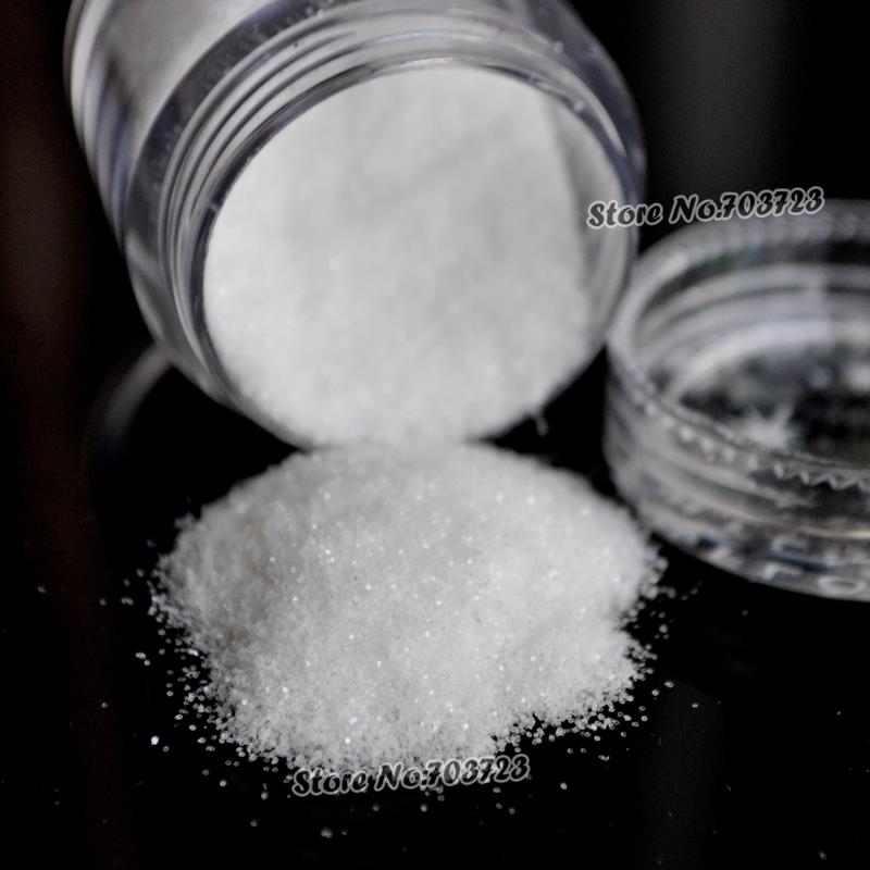 The new design of the new Glitter Dust Nail Tips UV Acrylic Decoration White N34
