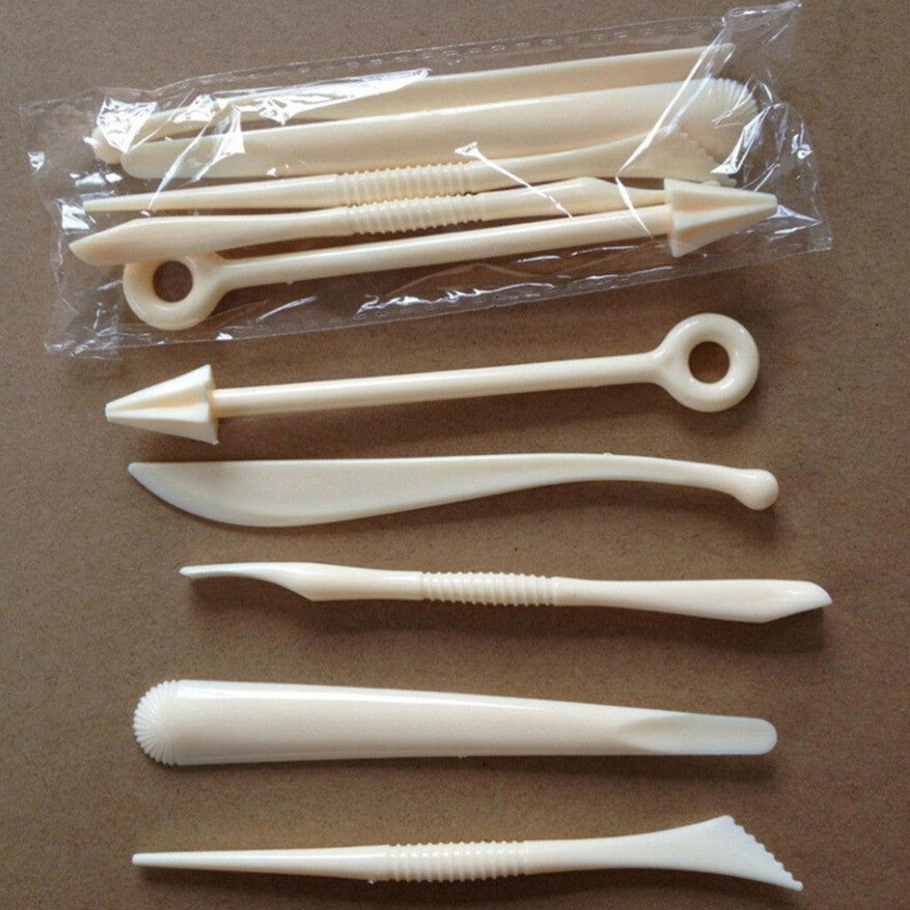 5 Pcs/Set Polymer Clay Tools Kids Polyform Sculpey Oven Bake Plastic Tools Set For Shaping Children Favorite
