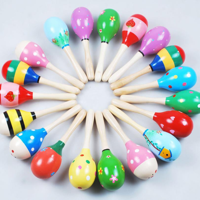 Best Sale Mini Wooden Ball Children Toys Percussion Musical Instruments Sand Hammer Best Sale hit