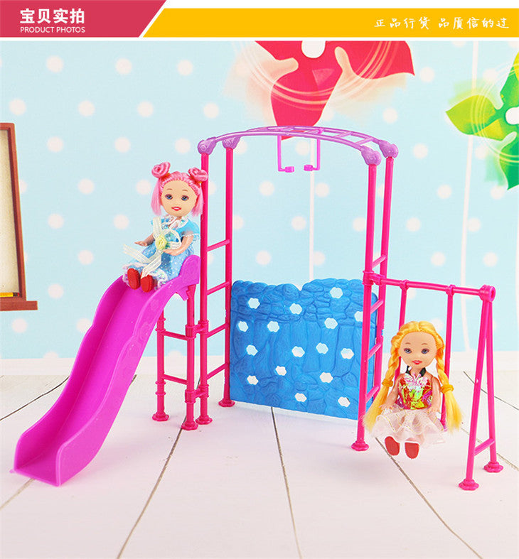 Kid's play house toys Doll Accessories Handmade Doll's Toy Doll's Children's Slide For Dolls