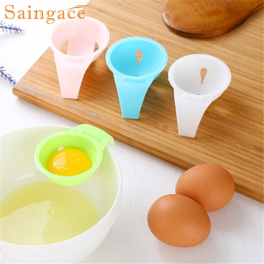 lovely pet Kitchen Tool Gadget Convenient Egg Yolk White Separator Divider Holder Sieve oct105