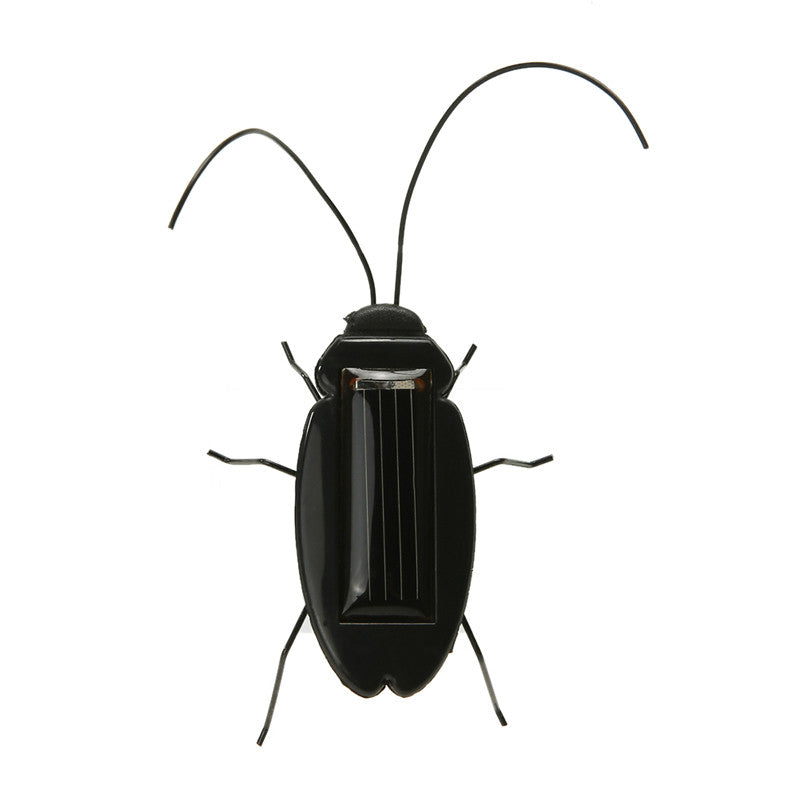 Solar Power Cockroach Insect Bug Teaching Toy Gift Baby Kids Plastic Insect Solar Toy FCI#
