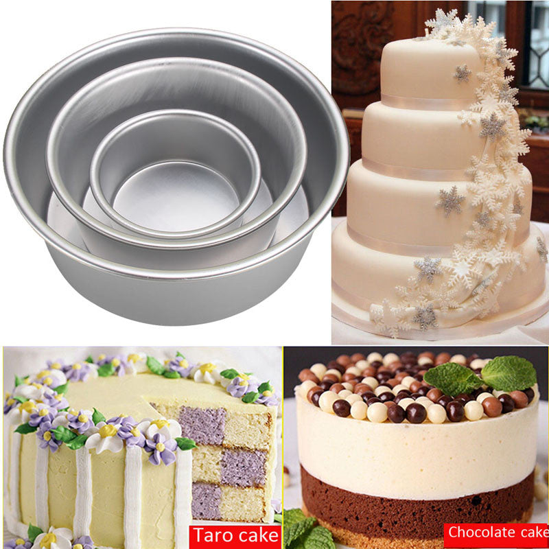 4/6/8'' Aluminum Alloy Nonstick Round Cake Pan Baking Mould Pan Bakeware Tool Kitchen Tools