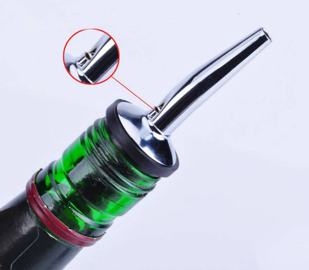 1pc High Quality Stainless Steel Liquor Spirit Pourer Flow Wine Bottle Pour Spout Stopper Barware