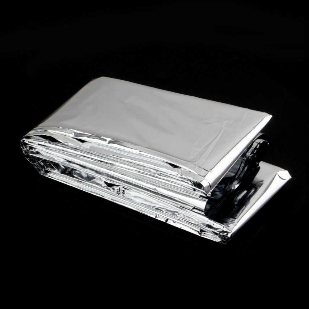 New Outdoor Water Proof Emergency Survival Rescue Blanket Foil Thermal Space First Aid Sliver Rescue Curtain Military Blanket