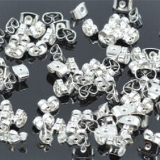 100 pcs/lot Alloy Earring Backs Bullet Stoppers Earnuts Earring Plugs DIY Gold Silver Plated Findings Jewelry Accessories #JA004