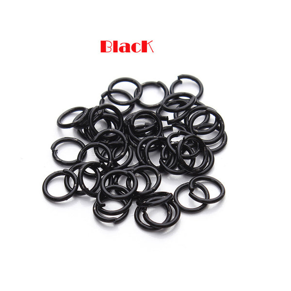 200pcs/lot 5mm Open Jump Rings Bronze/Gunblack/Gold/Rose gold/Silver/Rhodium Link Loops for DIY Jewelry Making Connector F309