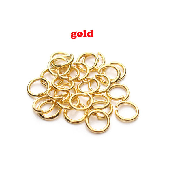 200pcs/lot 5mm Open Jump Rings Bronze/Gunblack/Gold/Rose gold/Silver/Rhodium Link Loops for DIY Jewelry Making Connector F309