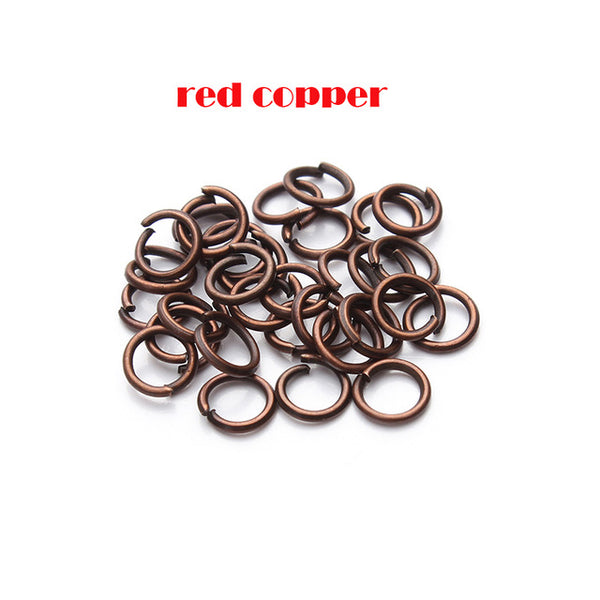 200pcs/lot 5mm Open Jump Rings Bronze/Gunblack/Gold/Rose gold/Silver/Rhodium Link Loops for DIY Jewelry Making Connector F309