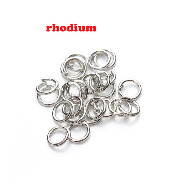 200pcs/lot 5mm Open Jump Rings Bronze/Gunblack/Gold/Rose gold/Silver/Rhodium Link Loops for DIY Jewelry Making Connector F309
