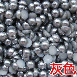 Sales!1000Pcs 50Gram Mixed 2-10mm Craft ABS Imitation Pearls Half Round Flatback Pearls Resin Scrapbook Beads For DIY Decoration