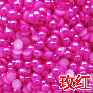 Sales!1000Pcs 50Gram Mixed 2-10mm Craft ABS Imitation Pearls Half Round Flatback Pearls Resin Scrapbook Beads For DIY Decoration