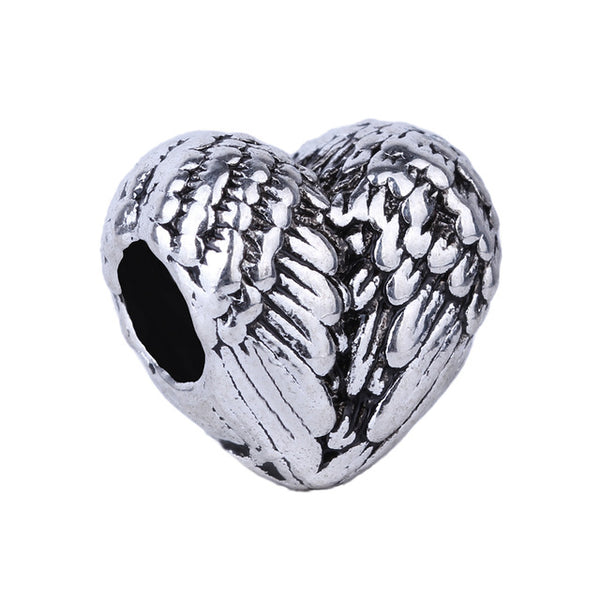 1pc Free Shipping Silver Bead Charm European Love Heart Clover Owl Boy Dog Paw Family Fashion Bead Fit Pandora Bracelet Necklace