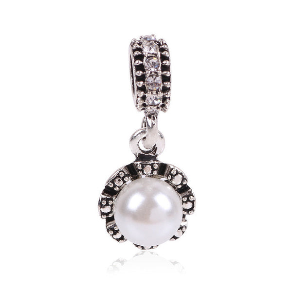 2016 New Free Shipping 1Pcs Silver Bead Charm European Silver With Mickey Cartoon Charm Pendant Bead Fit Pandora Bracelet Gift