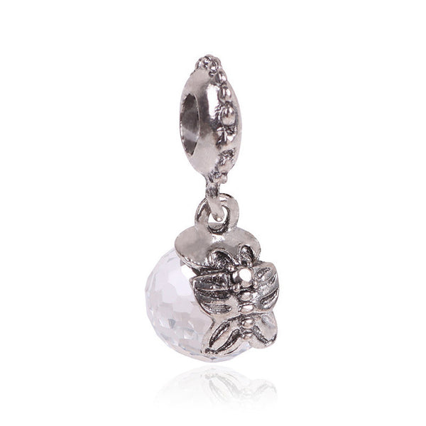 2016 New Free Shipping 1Pcs Silver Bead Charm European Silver With Mickey Cartoon Charm Pendant Bead Fit Pandora Bracelet Gift