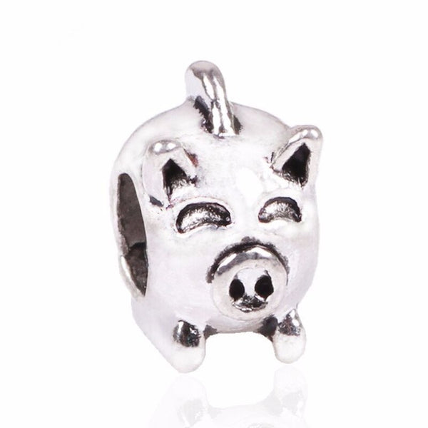 NEW 1pc Free Shipping Silver Bead Charm European Love Heart Clover Owl Boy Paw Family Fashion Bead Fit Pandora Bracelet Necklace