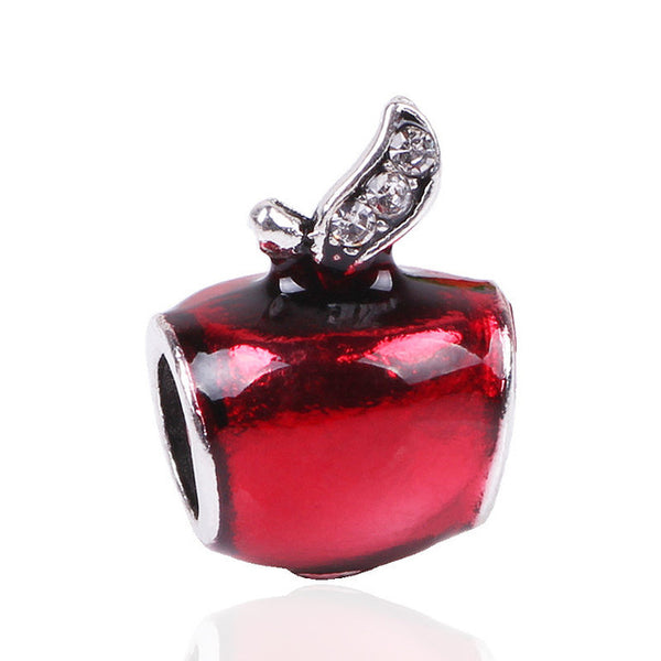 Free Shipping 1Pc Silver Bead Charm European Charms Beads Long Tube Family Charm Fit For Pandora Bracelet