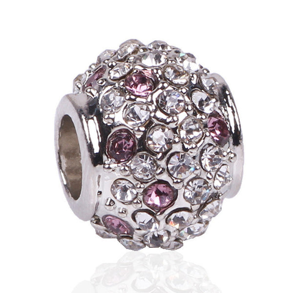 Free Shipping 1Pc Silver Bead Charm European Charms Beads Long Tube Family Charm Fit For Pandora Bracelet