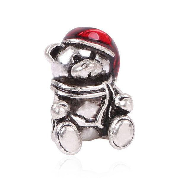 Free Shipping 1Pc Silver Bead Charm European Charms Beads Long Tube Family Charm Fit For Pandora Bracelet