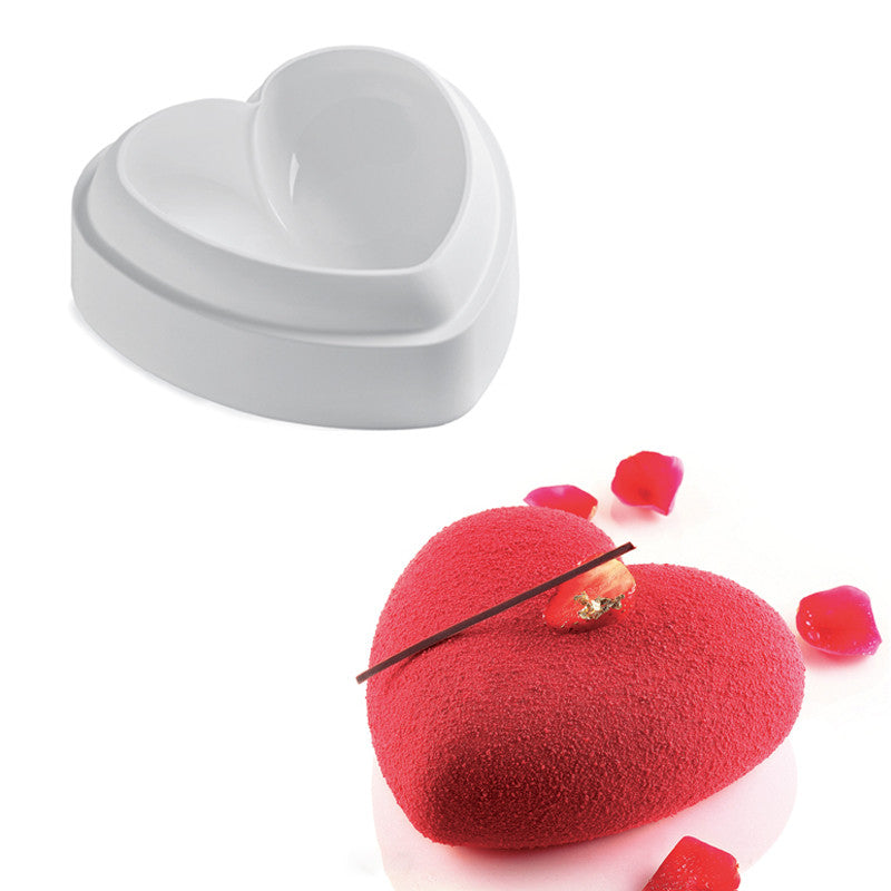 Love Heart Shape Silicone Mold Valentine Chocolate Jelly Ice Cream Mousse Cake Pan Pastry Baking Tool Bakeware Kitchen Mould