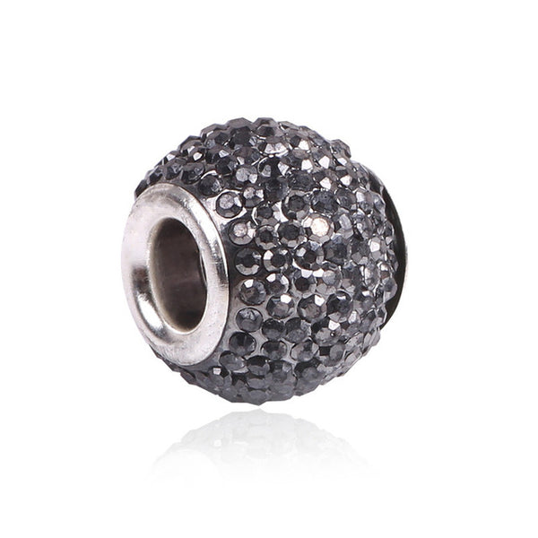 Retail Fashion White Glass Beads Charms Fit Pandora Charms Bracelets & Necklaces For DIY Women Jewerly