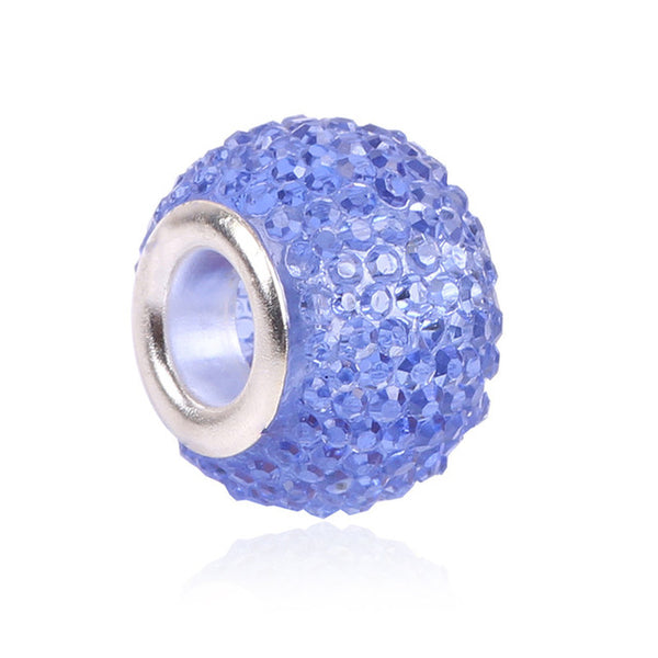 Retail Fashion White Glass Beads Charms Fit Pandora Charms Bracelets & Necklaces For DIY Women Jewerly