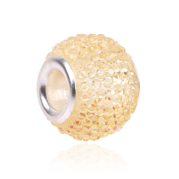 Retail Fashion White Glass Beads Charms Fit Pandora Charms Bracelets & Necklaces For DIY Women Jewerly