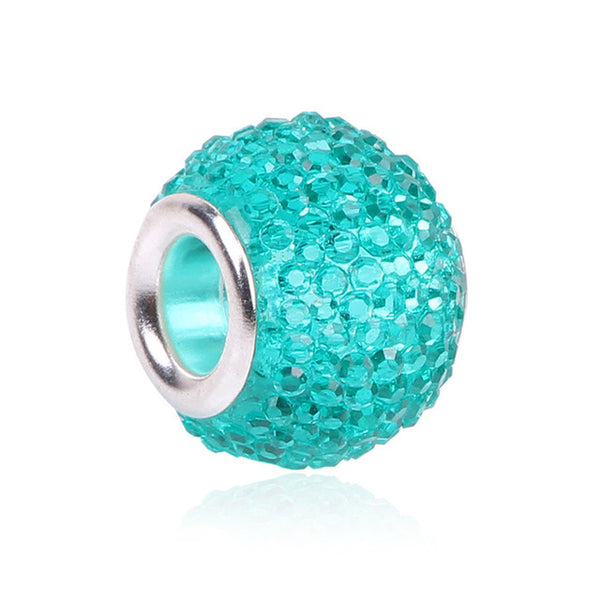 Retail Fashion White Glass Beads Charms Fit Pandora Charms Bracelets & Necklaces For DIY Women Jewerly