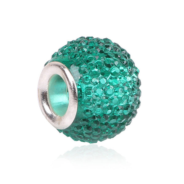 Retail Fashion White Glass Beads Charms Fit Pandora Charms Bracelets & Necklaces For DIY Women Jewerly