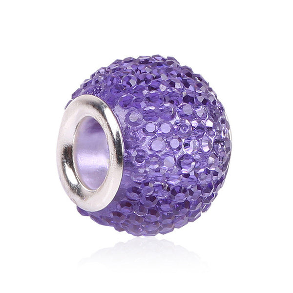 Retail Fashion White Glass Beads Charms Fit Pandora Charms Bracelets & Necklaces For DIY Women Jewerly