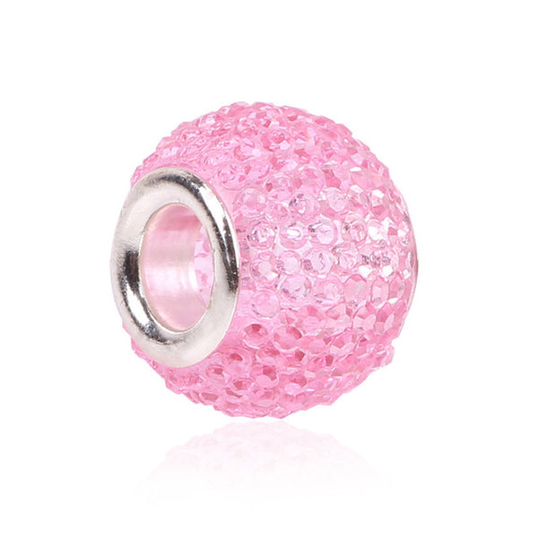 Retail Fashion White Glass Beads Charms Fit Pandora Charms Bracelets & Necklaces For DIY Women Jewerly