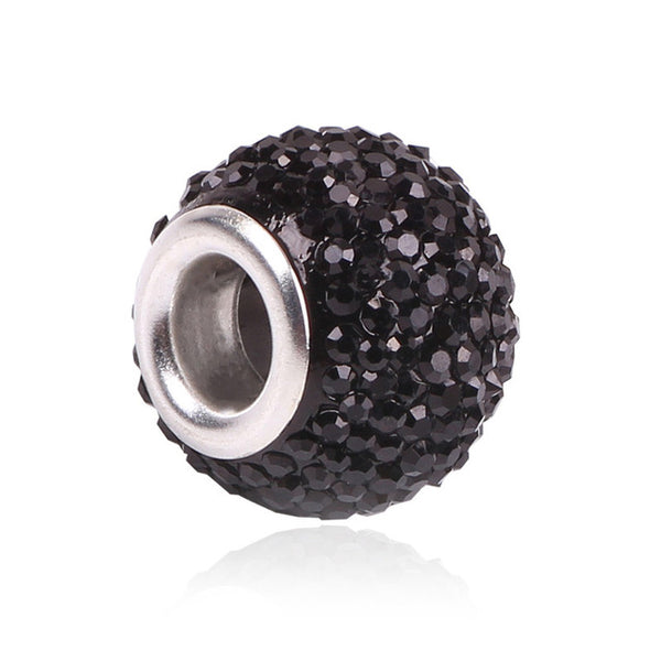 Retail Fashion White Glass Beads Charms Fit Pandora Charms Bracelets & Necklaces For DIY Women Jewerly