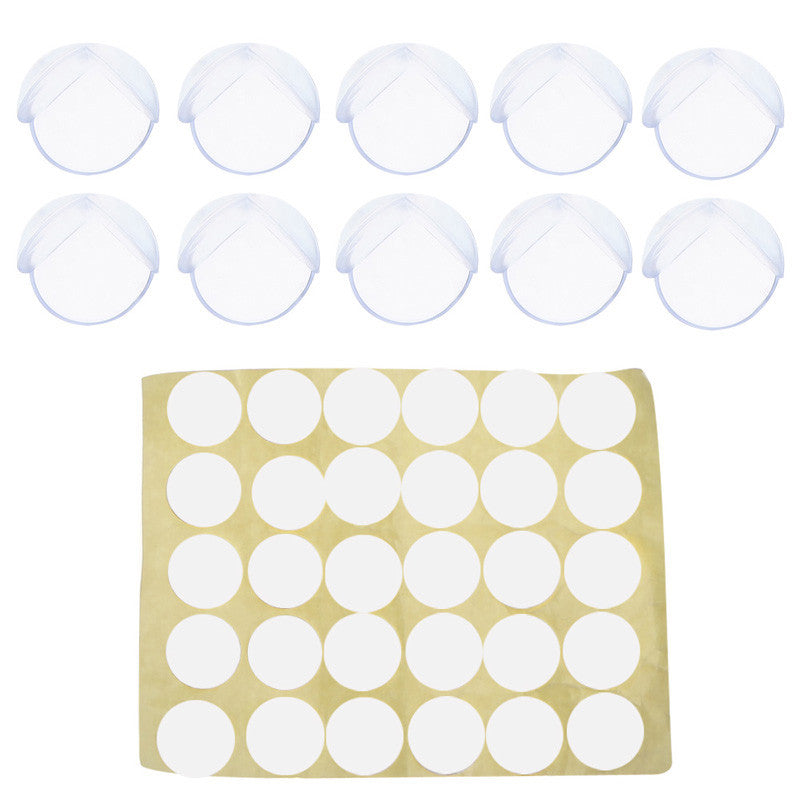 10pcs Baby Safety Spherical Collision Angle of Soft PVC Corner Protector Baby Corner Guards Clear 3cm x 3cm Edge & Corner Guard