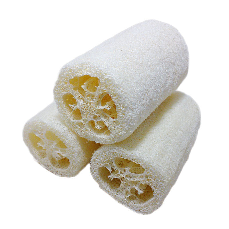 3Pcs/Lot Natural Loofah Luffa Bath Shower Wash Body Pot Bowl Sponge Scrubber Spa