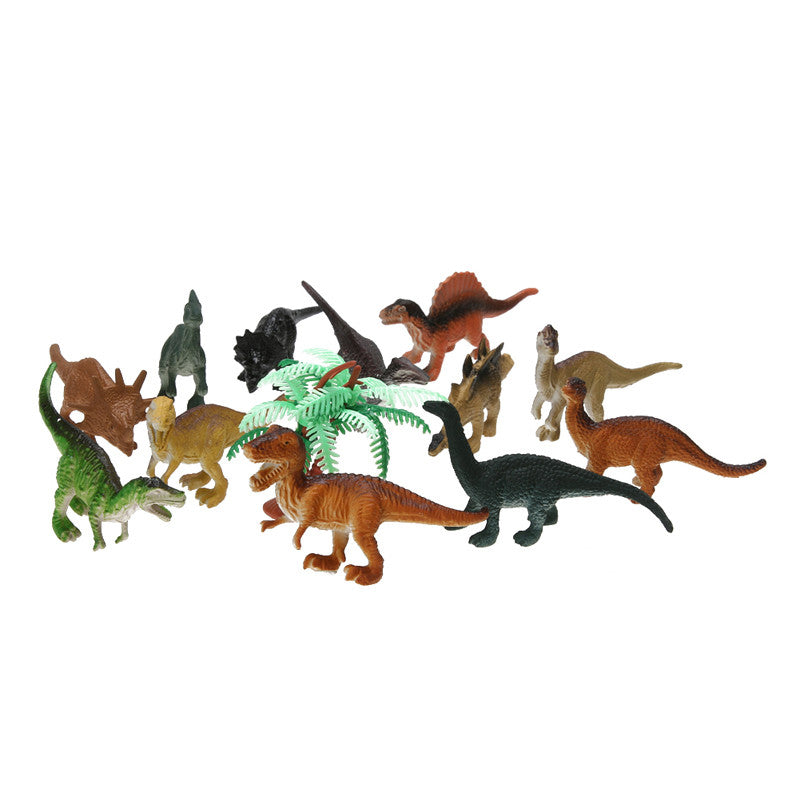 12pcs/lot Dinosaur Toy Set Plastic Dinosaur World Play Toys Dinosaur Model Action & Figures Best Gift for Boys