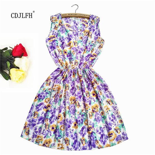 Super Price !2016 Casual Style Spring Women Sleeveless Mini Dress O-Neck Vetidos Beach Dresses Women Clothing
