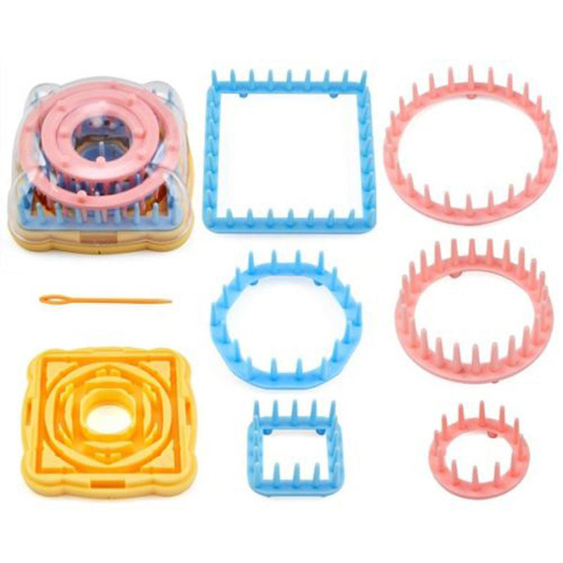 9Pcs/lot Knitting Loom Flower Daisy Pattern Maker Wool Yarn Needle Knit Hobby Tool Kits Sewing Tools & Accessory